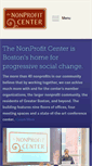 Mobile Screenshot of nonprofitcenterboston.org