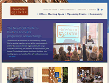 Tablet Screenshot of nonprofitcenterboston.org